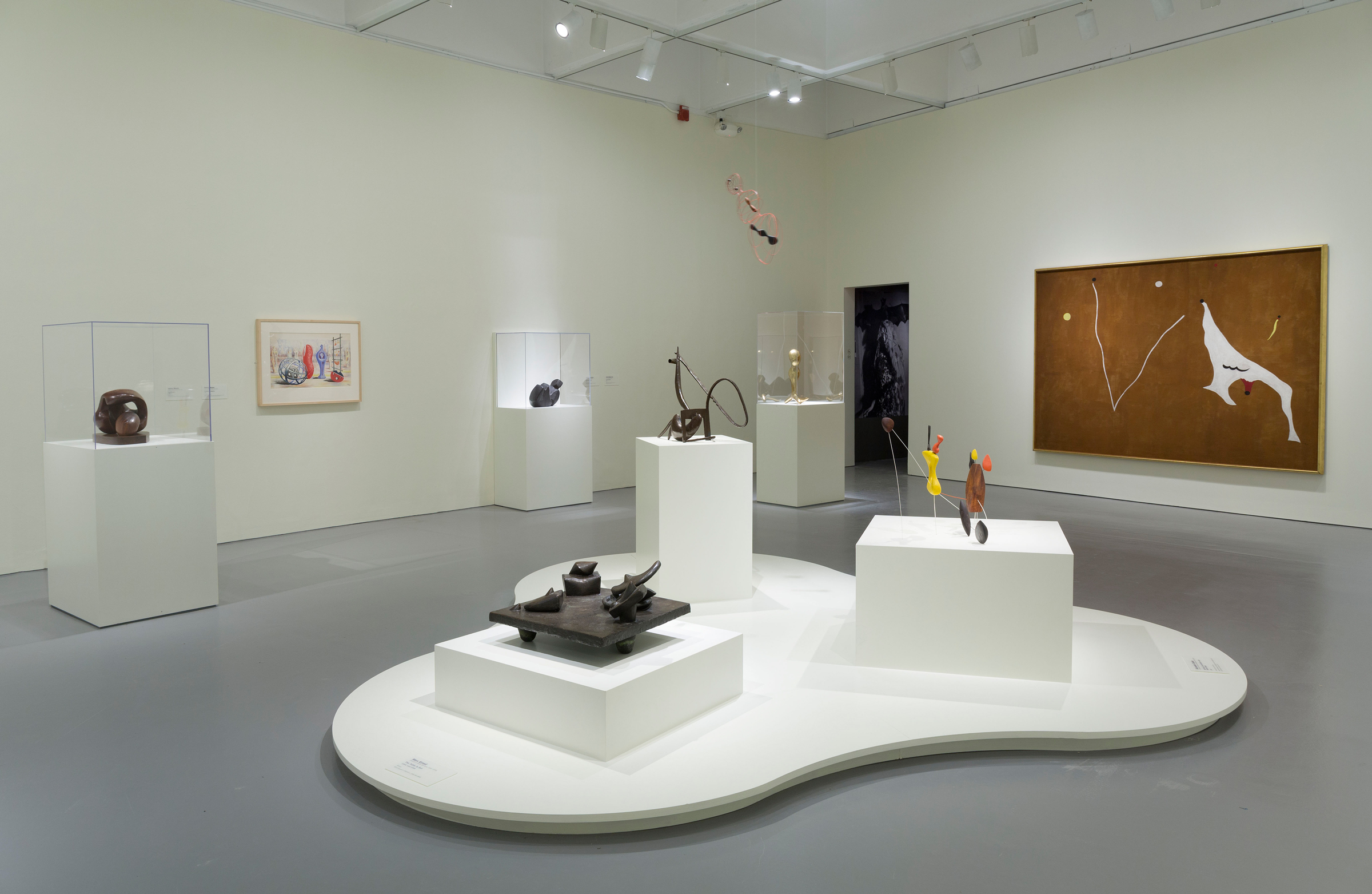 Installation view of Marvelous Objects: Surrealist Sculpture from Paris to New York