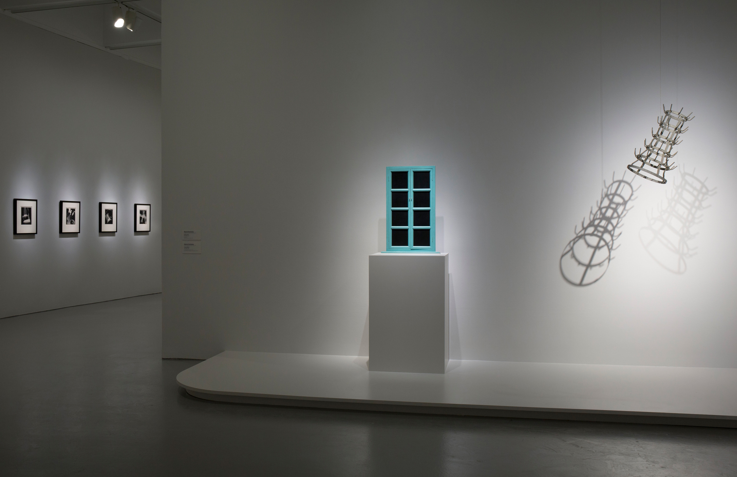 Installation view of Marvelous Objects: Surrealist Sculpture from Paris to New York