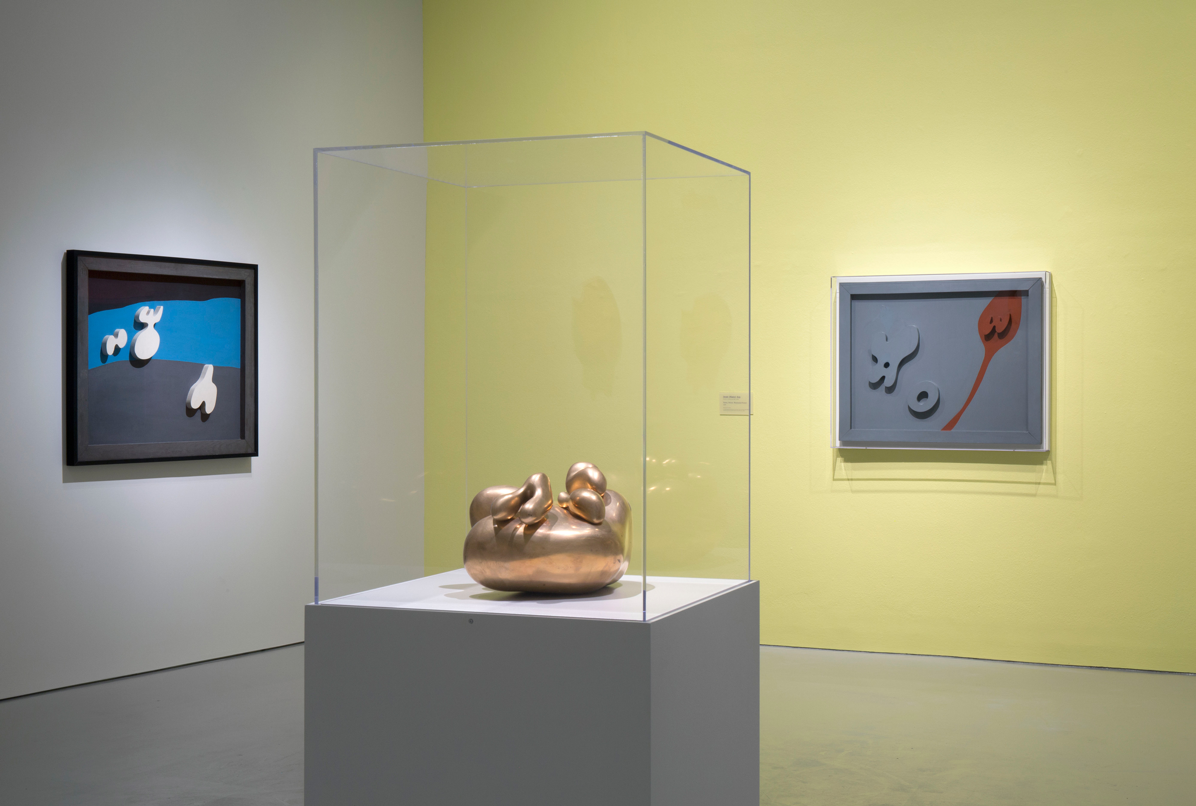 Installation view of Marvelous Objects: Surrealist Sculpture from Paris to New York