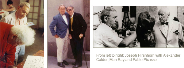 Joseph H. Hirshhorn with Alexander Calder