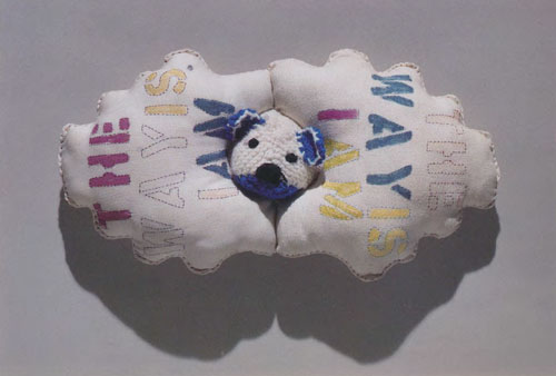 Mike Kelley, <em>I Am</em>, 1989. Private collection, Los Angeles” width=”500″ height=”338″ /><br />
Mike Kelley, <em>I Am</em>, 1989. Private collection, Los Angeles</p>
<p><strong>February 20 to May 19, 1991<br />
</strong>Organized by the Hirshhorn Museum and Sculpture Garden</strong></p>
<p><strong>About the <em>Directions</em> Series</strong><br />
<em>Since its opening in 1974, the Hirshhorn has been committed to providing a platform for the artists of today. <em>Directions</em>, established in 1979 as a group installation and transformed in 1987 to highlight the work of a single artist or paired artists, has been a longstanding hallmark of the Museum’s exhibition program and partnership with living artists. Bringing a diverse range of emerging and established artists from around the world to Washington, the series provides a prominent space on the National Mall for new work and new ideas.</em></p>
					</div>
				</div>

				</article><!-- .entry-content -->

	
</main>

<div class=