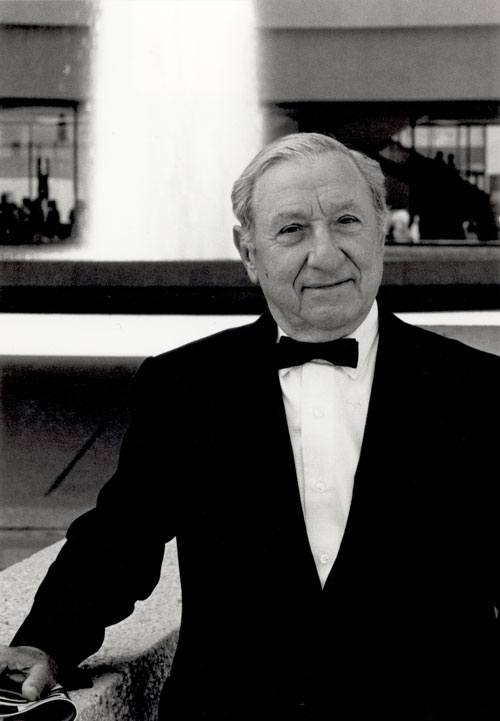 Joseph H. Hirshhorn at the Museum’s opening, October 1974