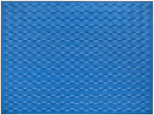 Enrico Castellani, Blue Surface 5, 1964