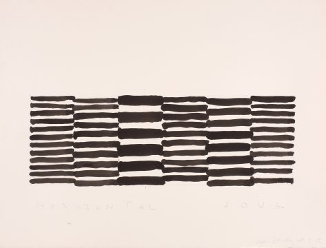 Sean Scully, Horizontal Soul, 2013. Watercolor on paper. 22 ½ × 30 in. (57.2 × 76.2 cm). Private collection. © Sean Scully, Photographed by Robert Bean