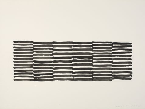 Sean Scully, 4.13, 2013. Watercolor on paper. 22 ½ × 30 in. (57.2 × 76.2 cm). Private collection. © Sean Scully, Photographed by Robert Bean