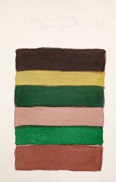 Sean Scully, Landline 10.9.06, 2006. Watercolor on paper. 22 ¼ × 14 in. (56.5 × 35.6 cm. Private collection. © Sean Scully, Photographed by Michael Bodycomb