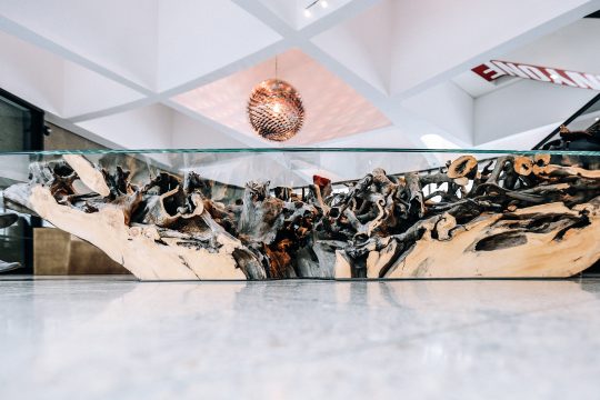 Lobby of the Hirshhorn Museum and Sculpture Garden. Artist: Hiroshi Sugimoto; Architect: NMRL/Tomoyuki Sakakida. Photo: Farrah Skeiky.