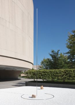 Installation view of Lee Ufan: Open Dimension at the Hirshhorn Museum and Sculpture Garden, 2019. Courtesy Lee Ufan and Pace Gallery. Photo by Cathy Carver