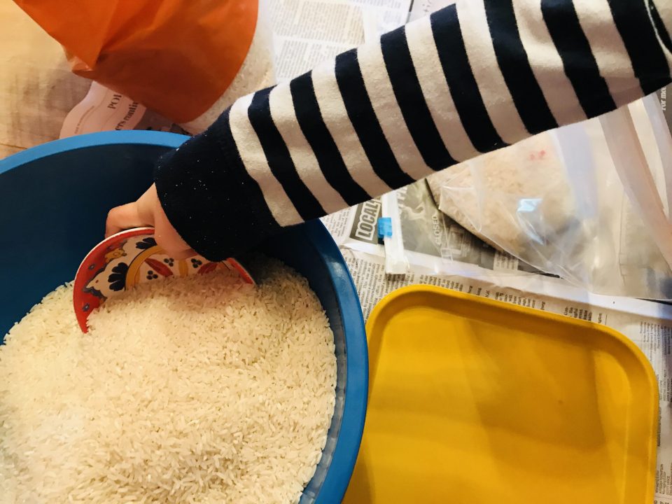 Rainbow Rice Sensory Play - Hirshhorn Museum and Sculpture Garden