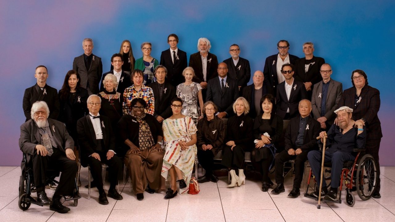 Hirshhorn Gala honorees artists sitting for a group photo